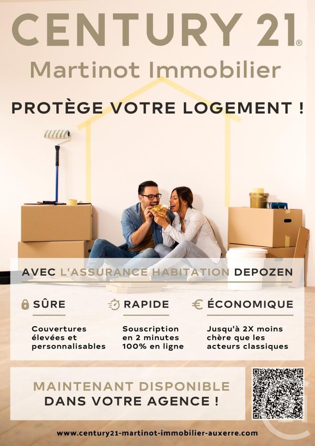 Appartement F2 à louer - 2 pièces - 43.65 m2 - AUXERRE - 89 - BOURGOGNE - Century 21 Martinot Immobilier